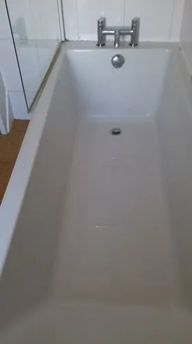 Bathroom renovation clean after