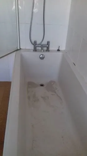 Bathroom renovation clean